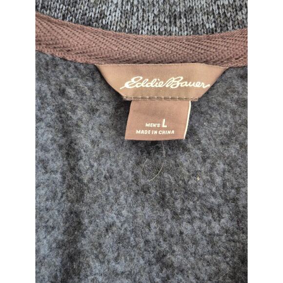 Eddie Bauer Men's Radiator Fleece NWT Size Large Style 0242 Blue Speckled Gorp - Picture 3 of 9